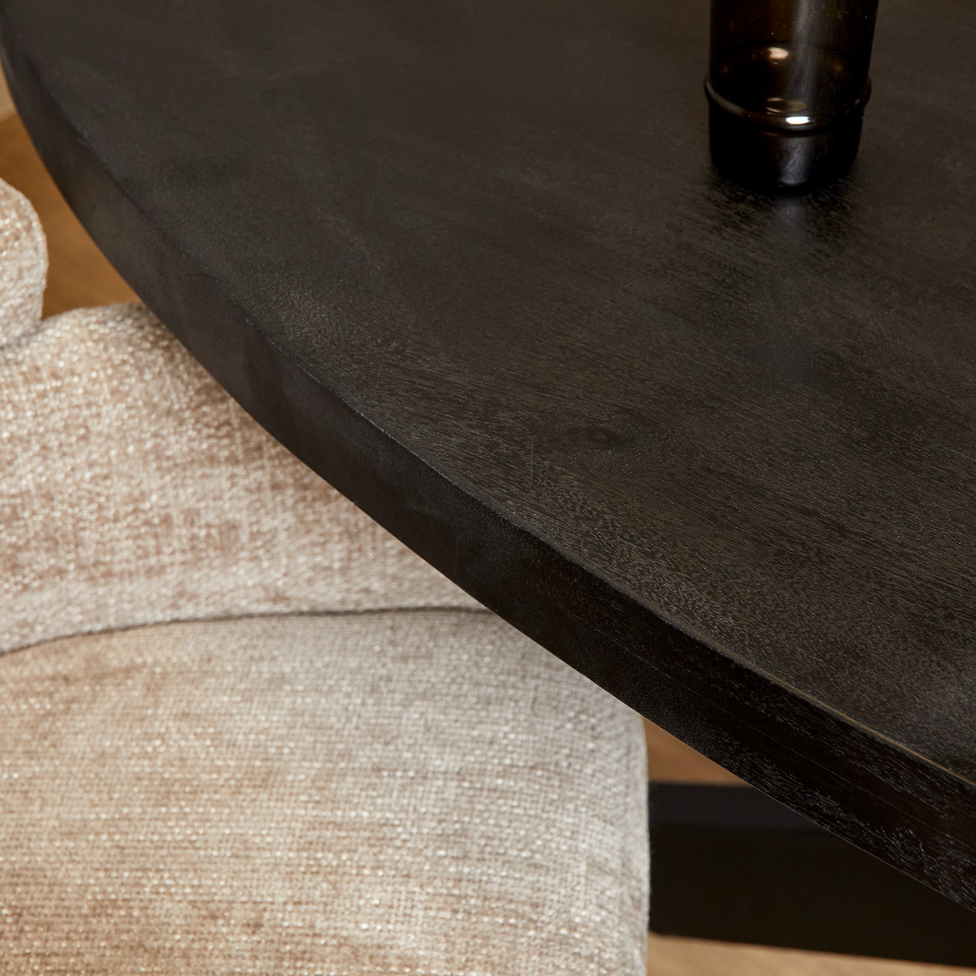 Eetkamertafel Denver Black | Ovaal | 160 cm