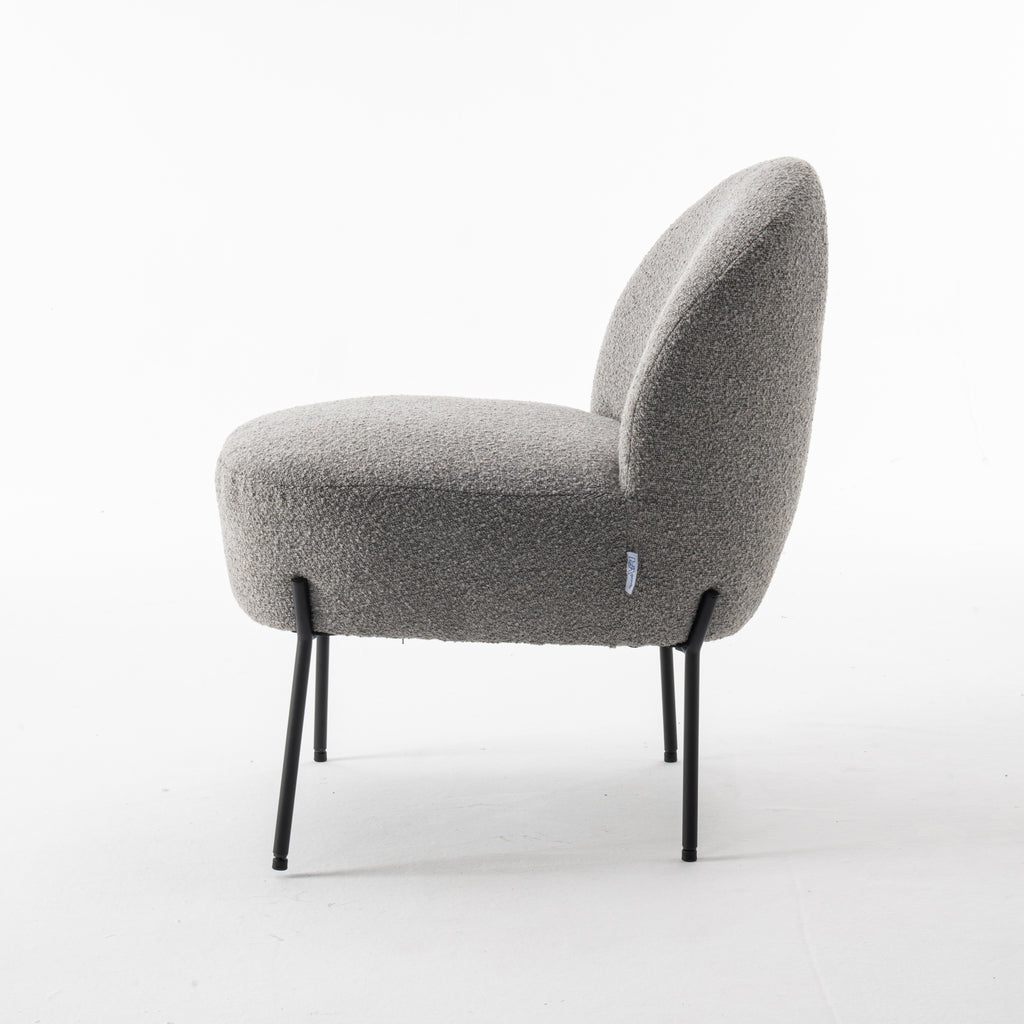 Fauteuil Baudin - teddy steel