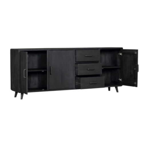 Dressoir Omaha Black | 220 cm - Dbmeubels