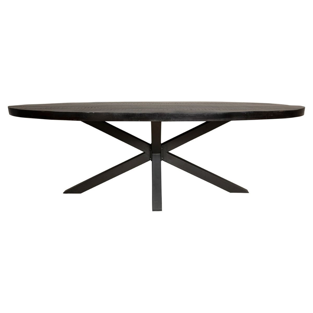 Eetkamertafel Denver Black | Ovaal | 240 cm |