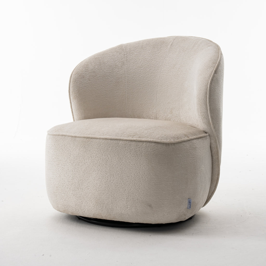 Draaifauteuil Sammy - cream